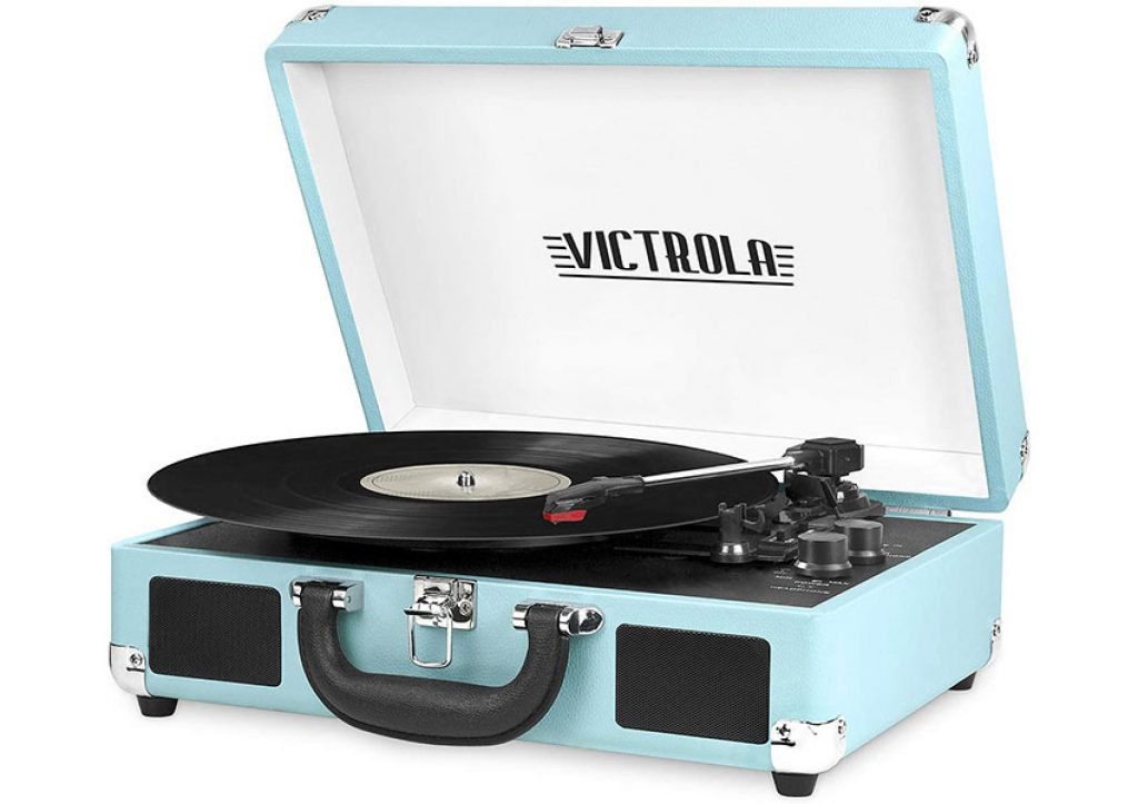 Bluetooth Portable Suitcase Record Player 