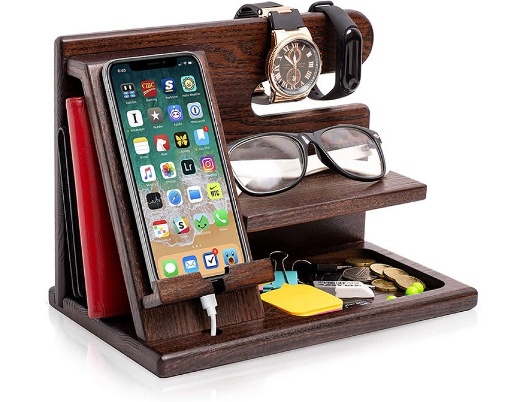 Wood Phone Docking Station