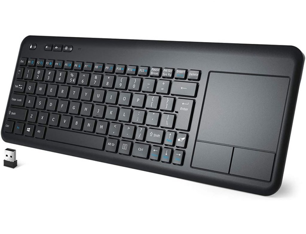 Wireless Multimedia Keyboard with Touchpad